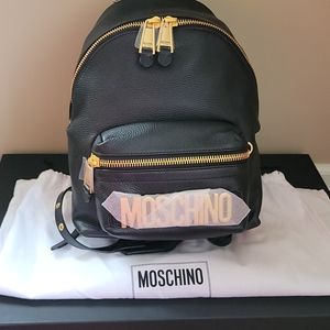 Black Moschino Backpack